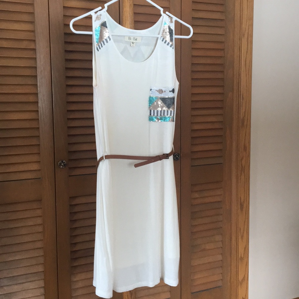 Sassy, sleeveless, sequins dress